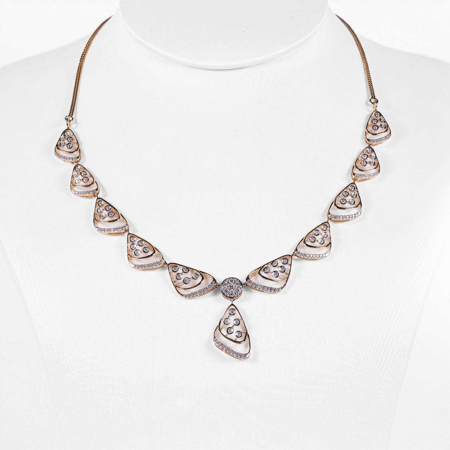 Pear Motif Drop Necklace