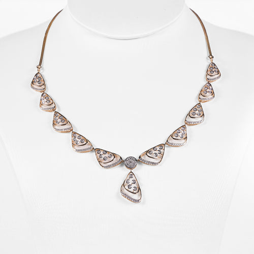 Load image 1 in gallery view. Pear Motif Drop Necklace