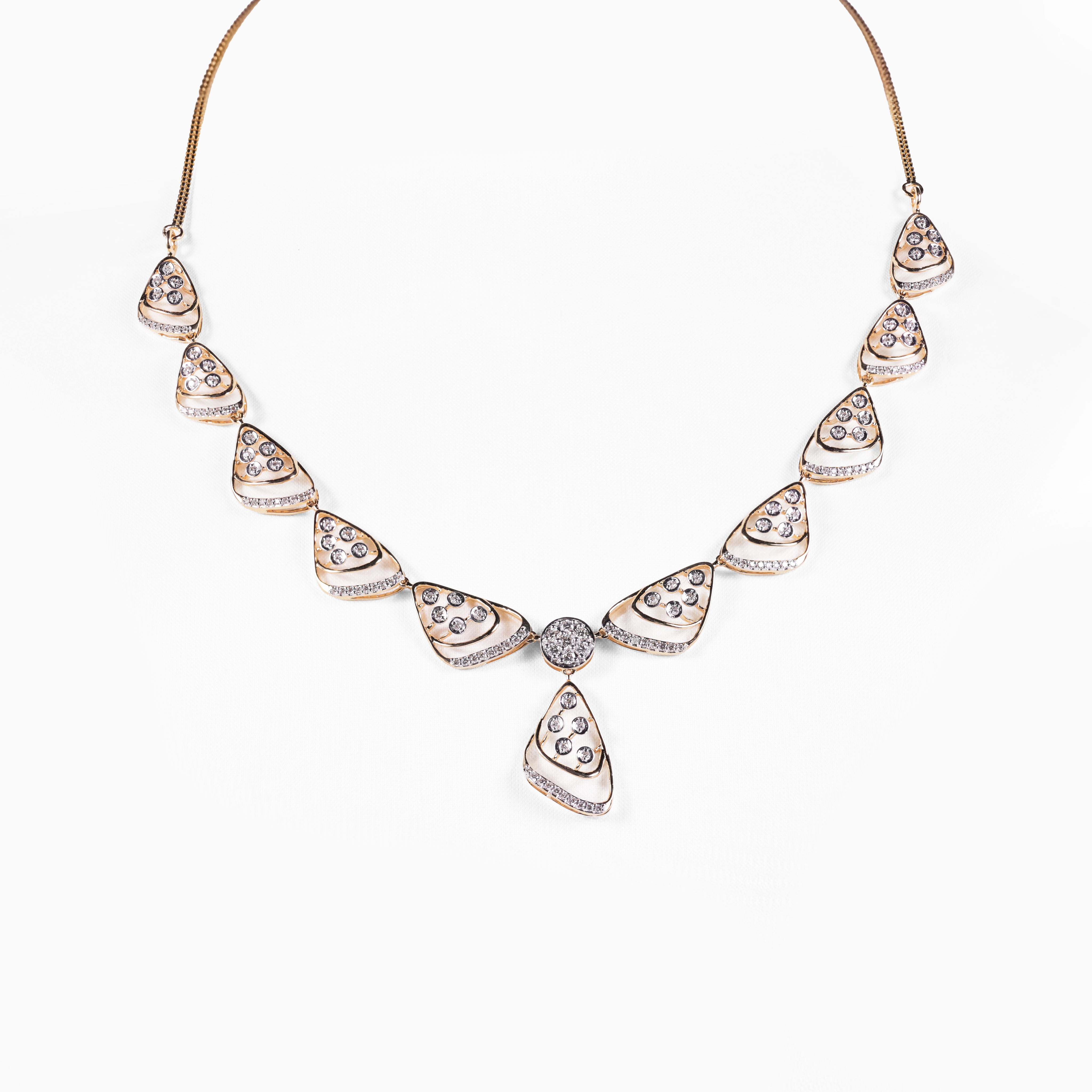 Pear Motif Drop Necklace