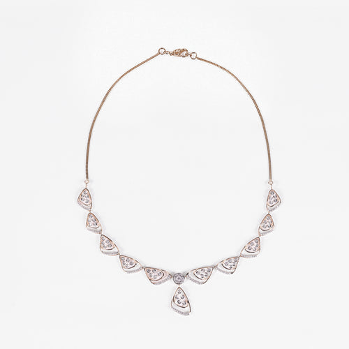 Load image 1 in gallery view. Pear Motif Drop Necklace