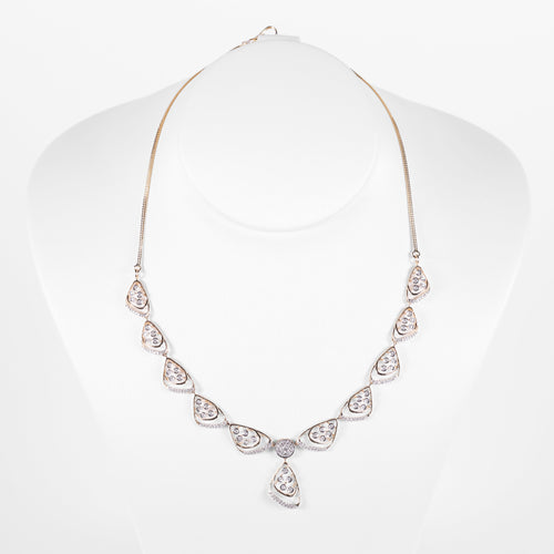 Load image 1 in gallery view. Pear Motif Drop Necklace