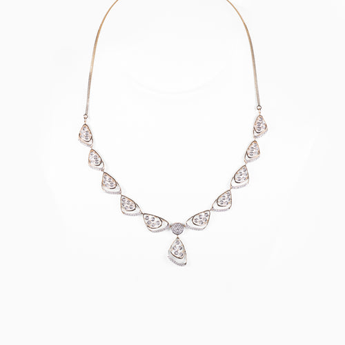 Load image 1 in gallery view. Pear Motif Drop Necklace