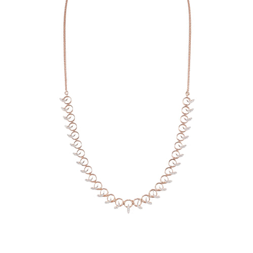 Load image 1 in gallery view. Marquise Link Collar Necklace