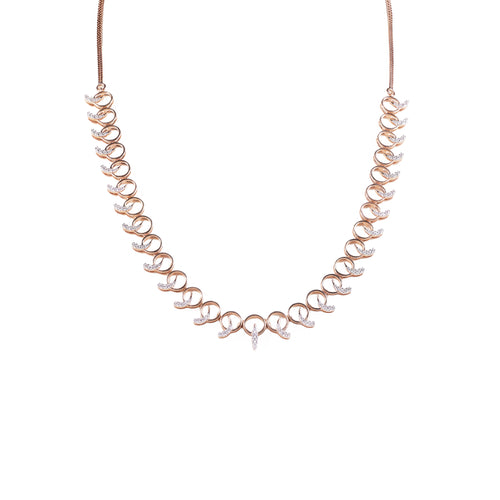 Load image 1 in gallery view. Marquise Link Collar Necklace