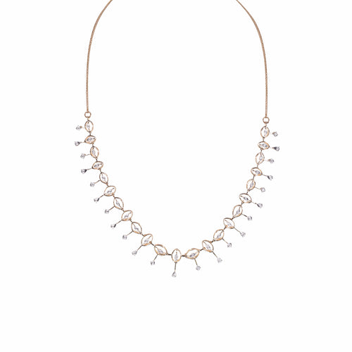 Load image 1 in gallery view. Diamond Drop Collar Necklace