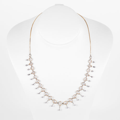Load image 1 in gallery view. Diamond Drop Collar Necklace