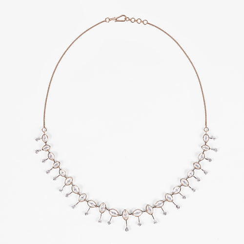 Load image 1 in gallery view. Diamond Drop Collar Necklace