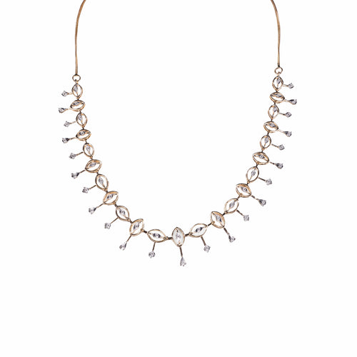 Load image 1 in gallery view. Diamond Drop Collar Necklace