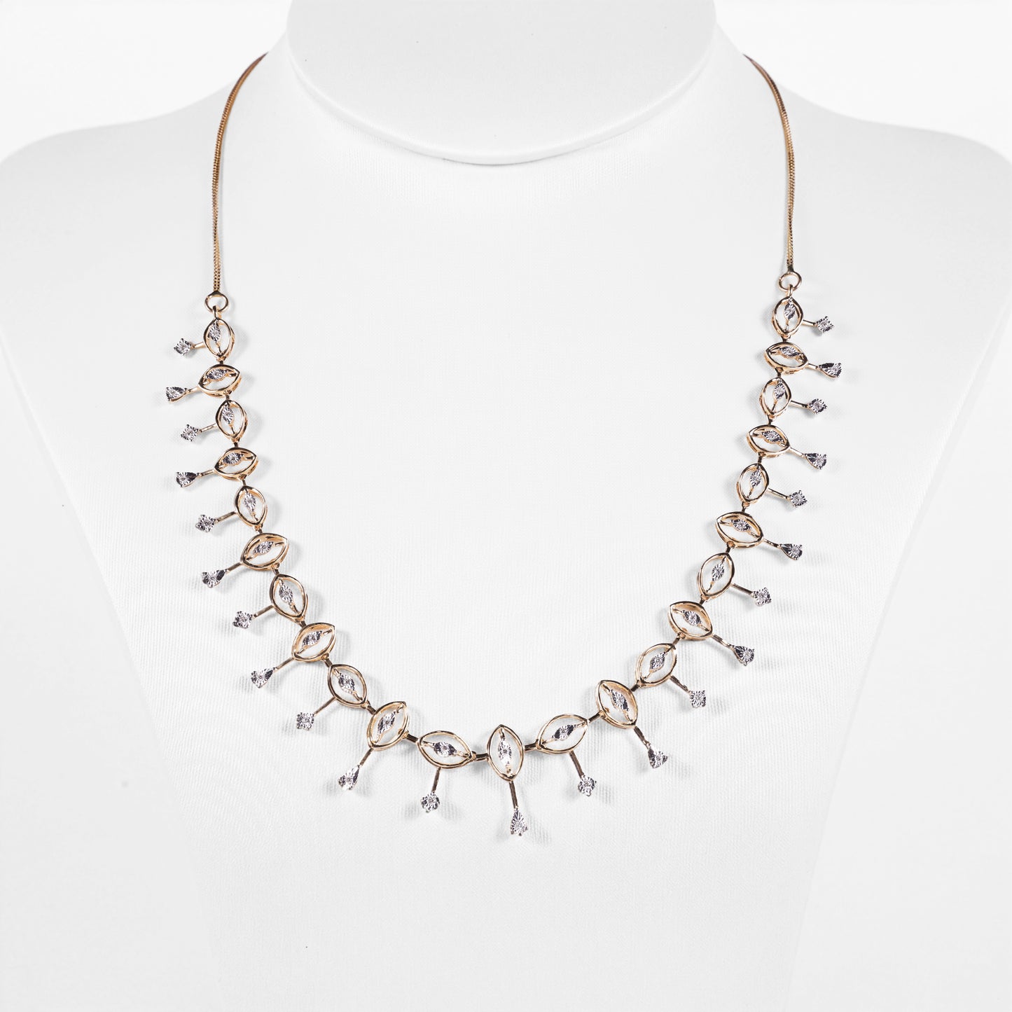 Diamond Drop Collar Necklace