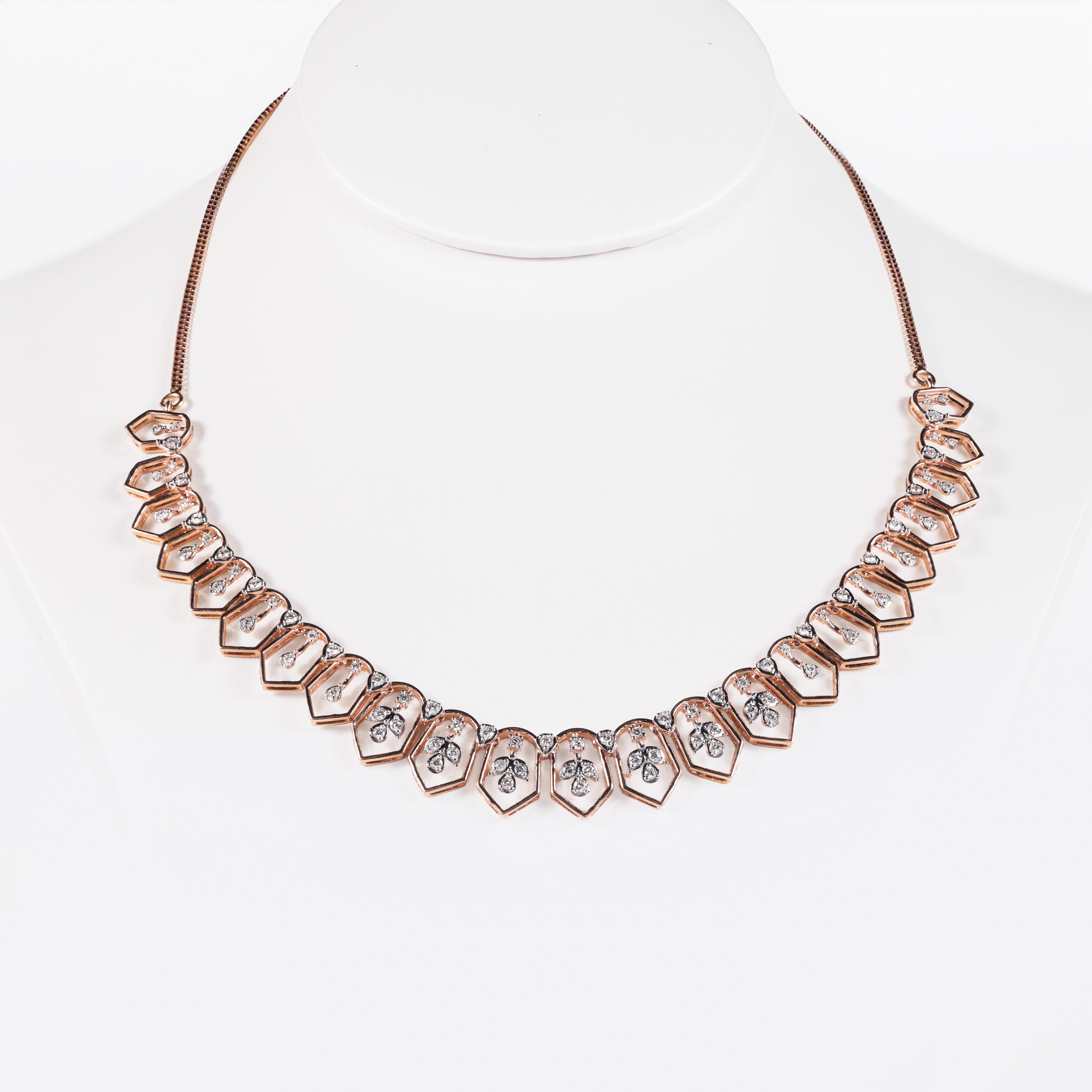 Pear Cluster Collar Necklace