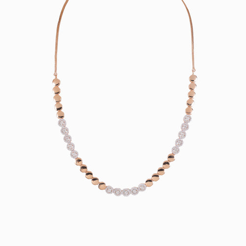 Load image 1 in gallery view. Beaded Pave Transition Necklace