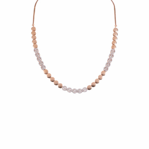 Load image 1 in gallery view. Beaded Pave Transition Necklace