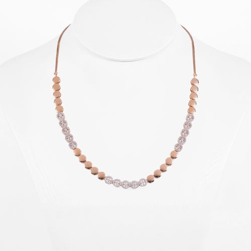 Load image 1 in gallery view. Beaded Pave Transition Necklace