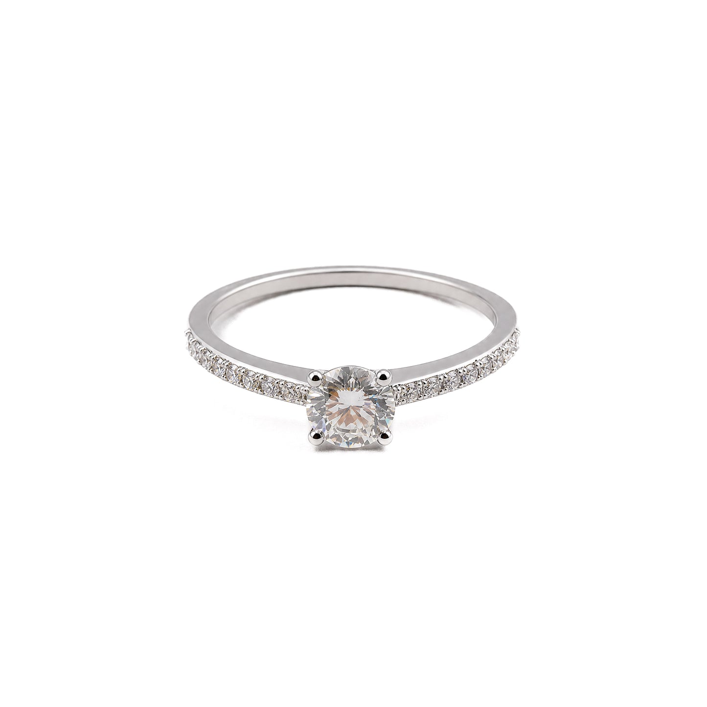 Enagament solitaire Natural Diamond Ring