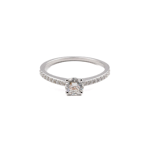 Load image 1 in gallery view. Enagament solitaire Natural Diamond Ring