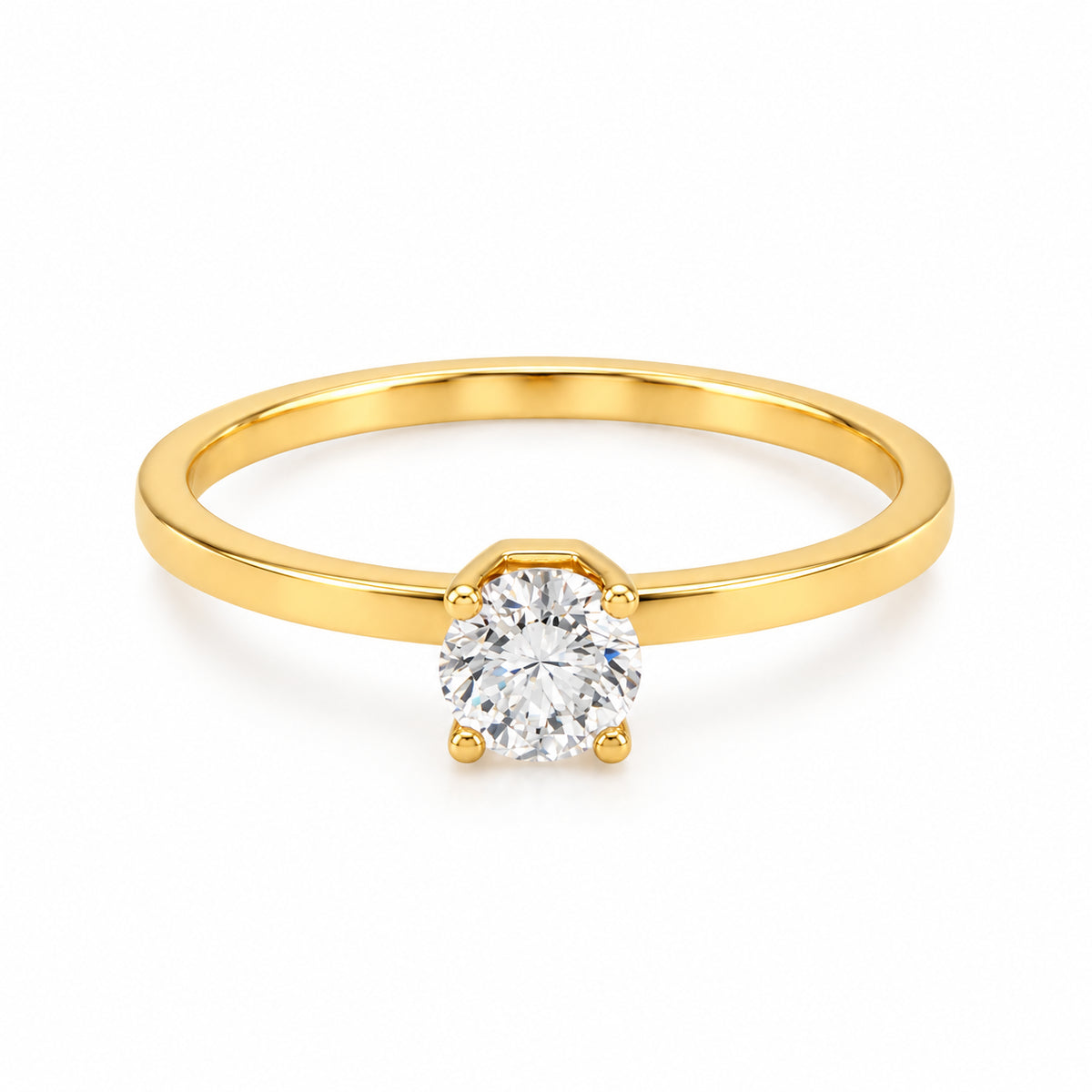 Round Diamond Solitaire Ring