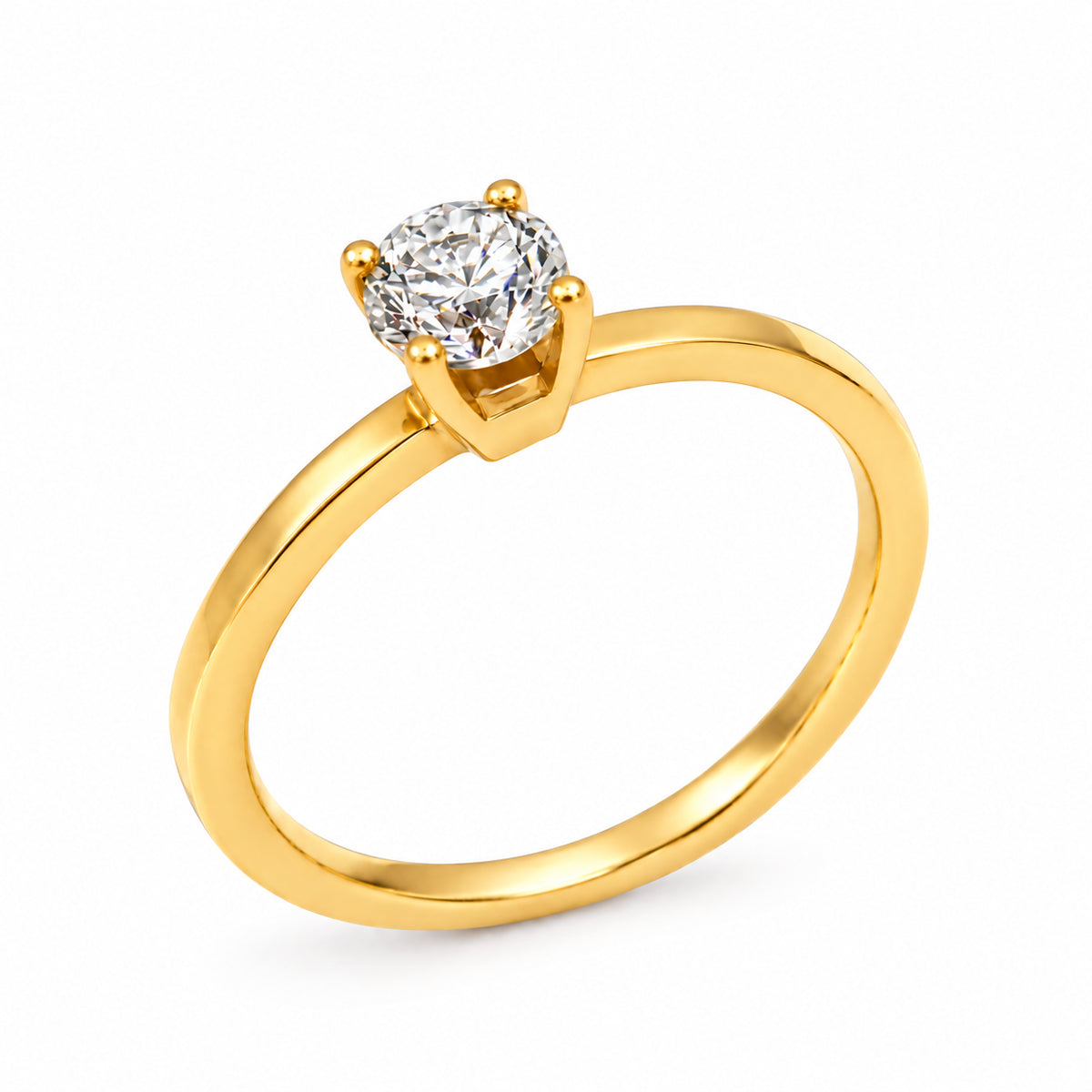 Round Diamond Solitaire Ring