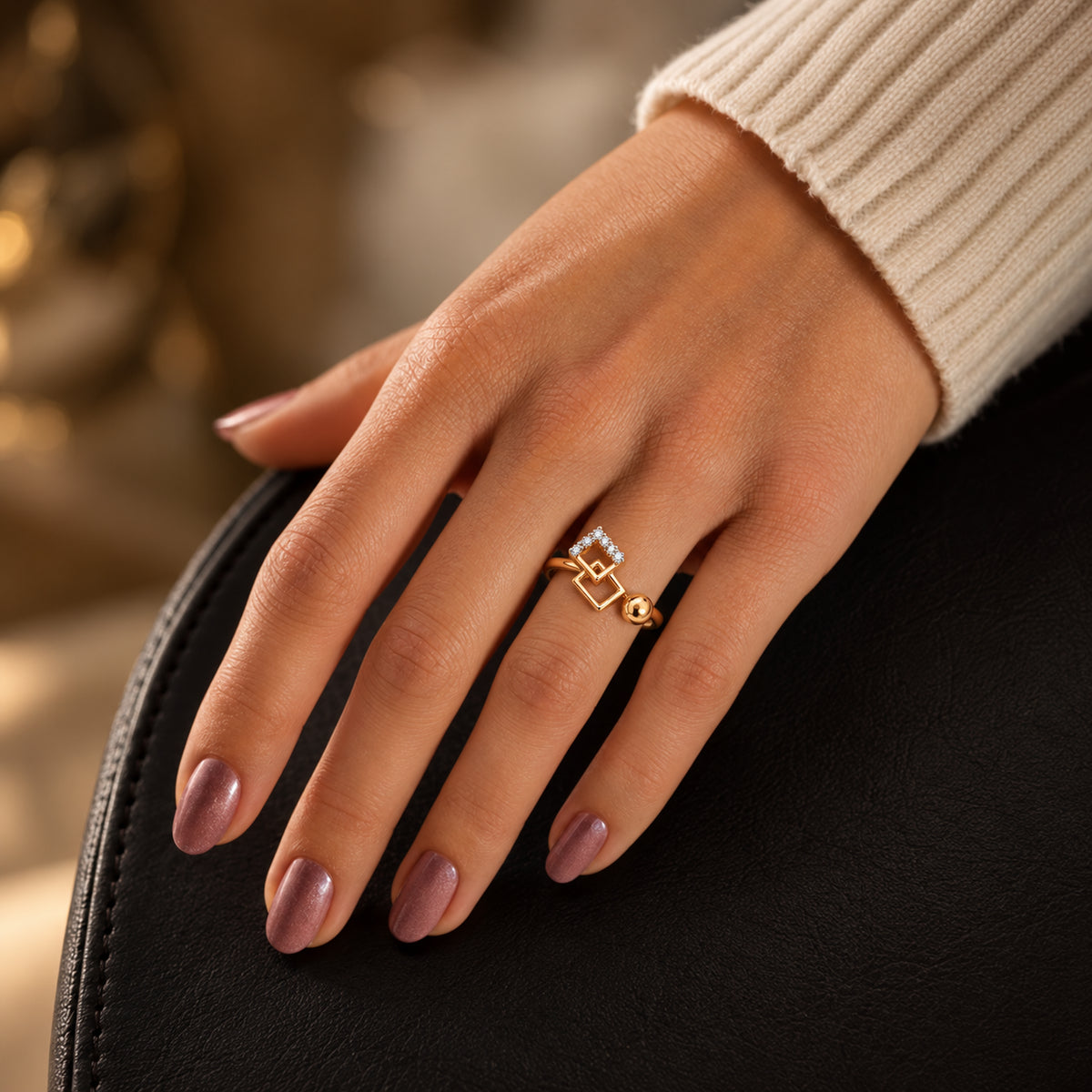 Geometric Link Open Ring