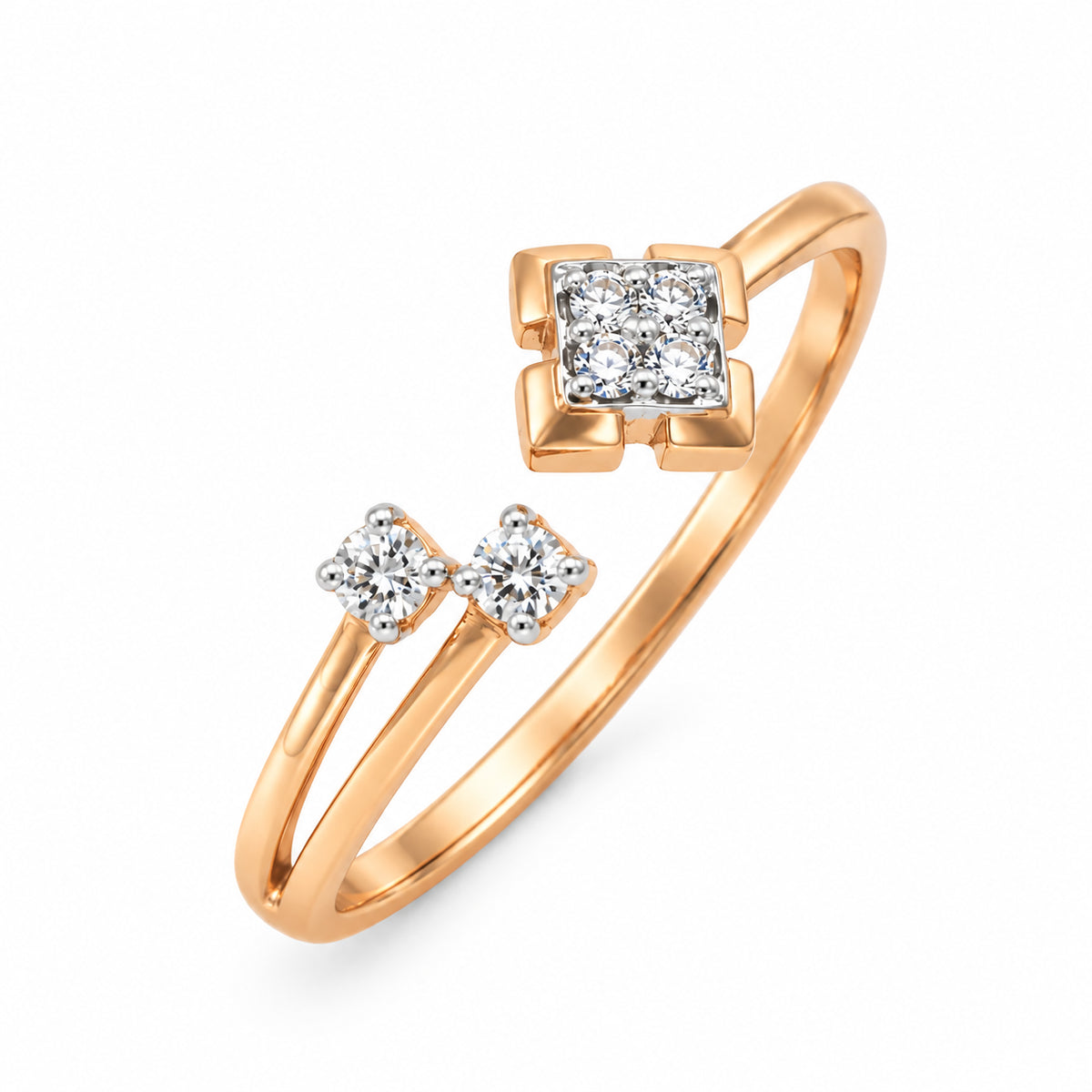 Asymmetric Diamond Square Ring