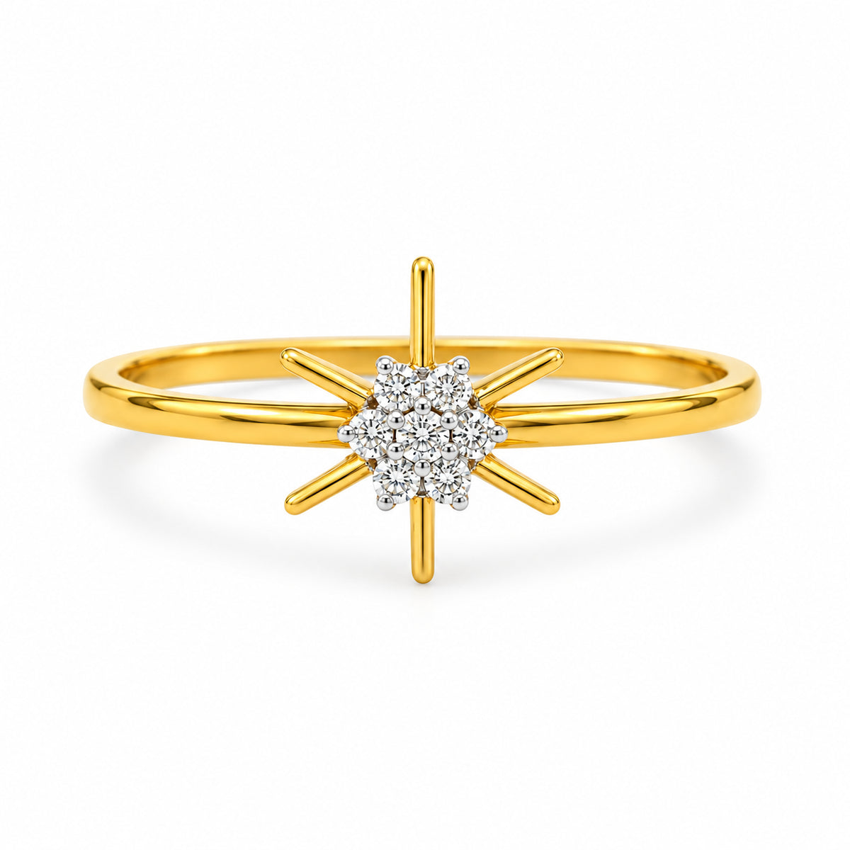 Diamond Starburst Ring