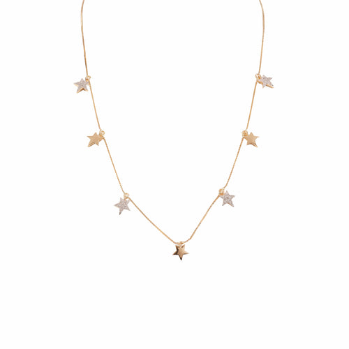 Load image 1 in gallery view. Star Station Diamond Necklace