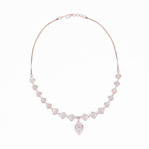 Load image 1 in gallery view. Heart Link Drop Necklace