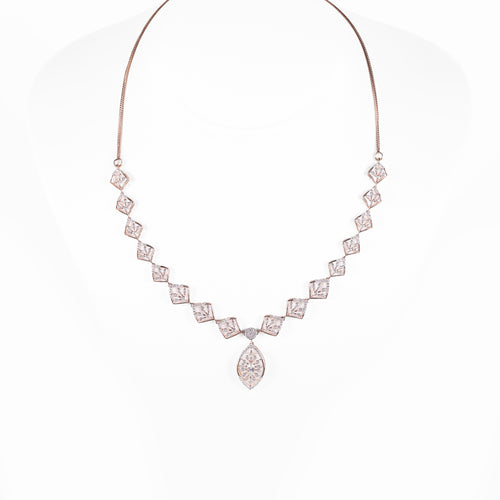 Load image 1 in gallery view. Heart Link Drop Necklace