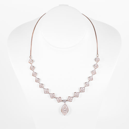 Load image 1 in gallery view. Heart Link Drop Necklace