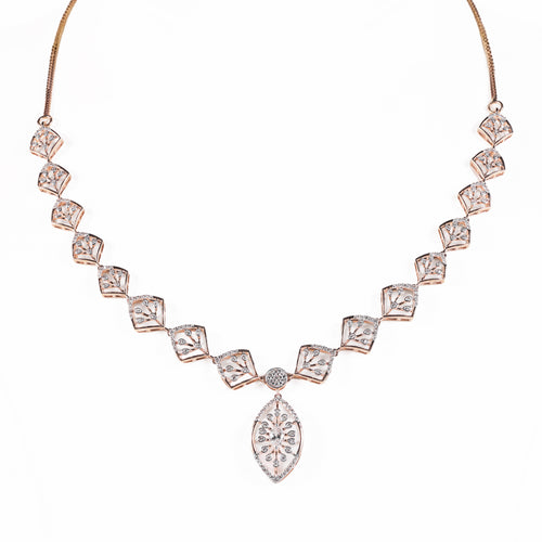 Load image 1 in gallery view. Heart Link Drop Necklace