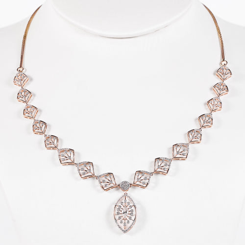 Load image 1 in gallery view. Heart Link Drop Necklace